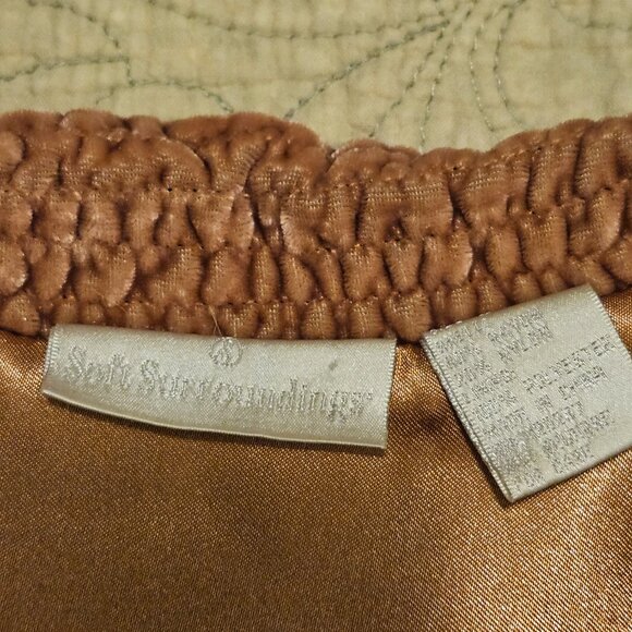 Black Velvet Blazer With Rose Gold Trim Soft Surroundings Size Medium - Picture 6 of 6